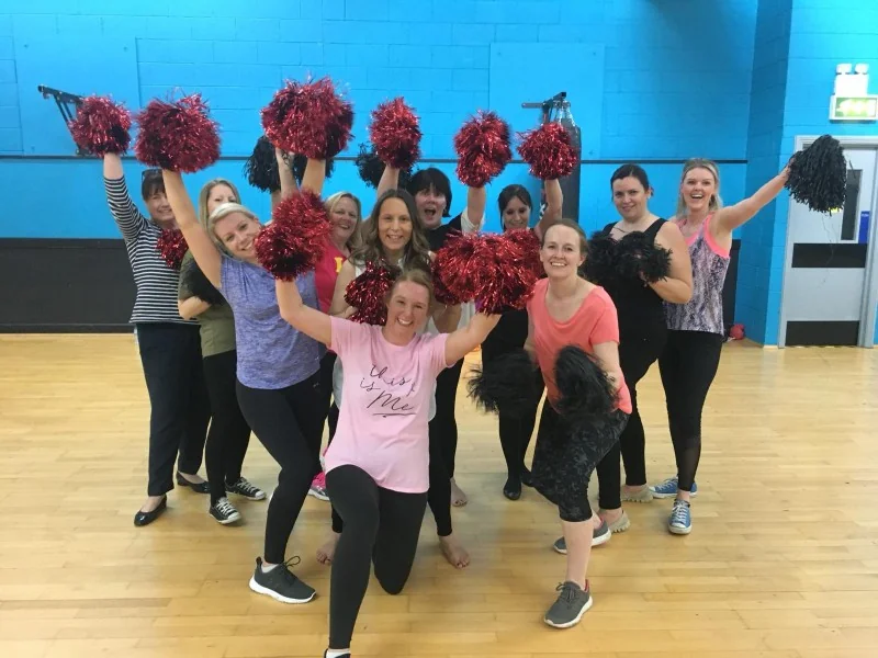 Cheerleading hen party dance class in Blackpool